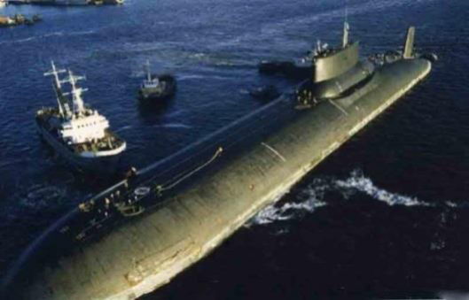 Спуск на воду самой большой атомной подводной лодки