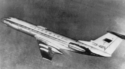 Первый полет самого массового самолета в СССР — Ту-134